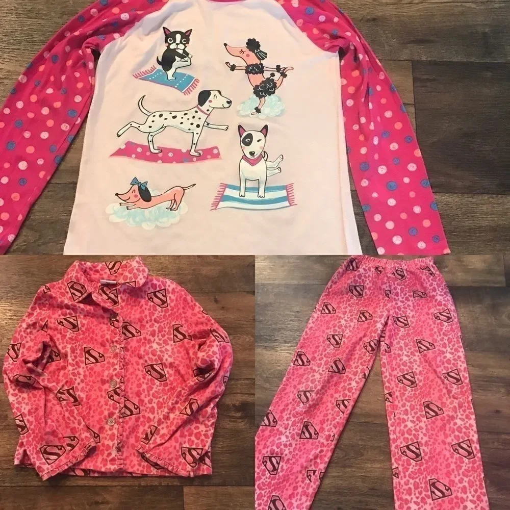 Cat and Jack Supergirl Pajamas Bundle